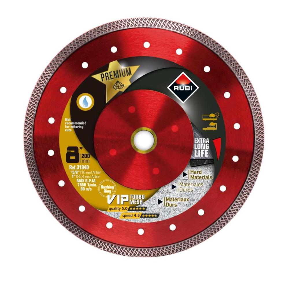 

Rubi Tools Blade Viper Mesh 8 In. Diamond Blade (1" and 5/8" Arbor)