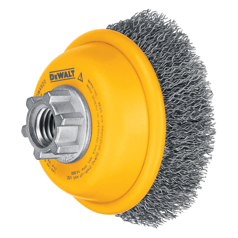 

DEWALT 3-in x 5/8-in to 11-in Crimped Wire Cup Brush