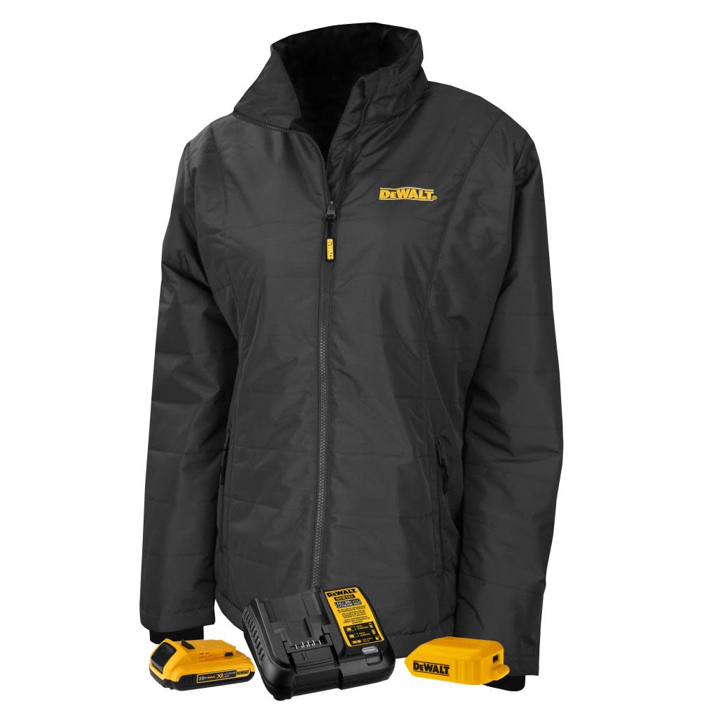 DEWALT Heated Kit Jacket Ladies Quilted Medium