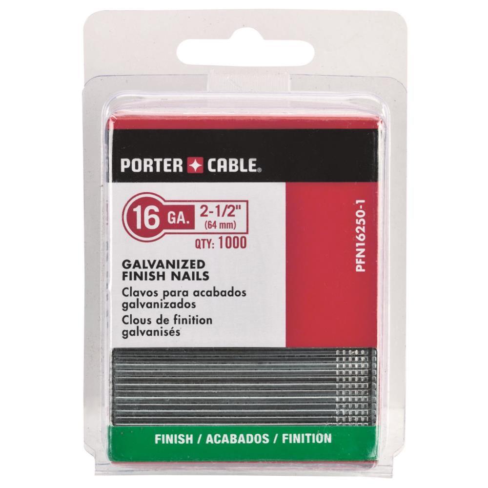 

Porter Cable 2-1/2" 16 Gauge Finish Nails 1000 Pack