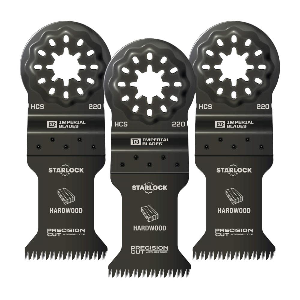 

Imperial Blades Starlock 1 3/8" Japanese Tooth Hardwood Blade 3pc