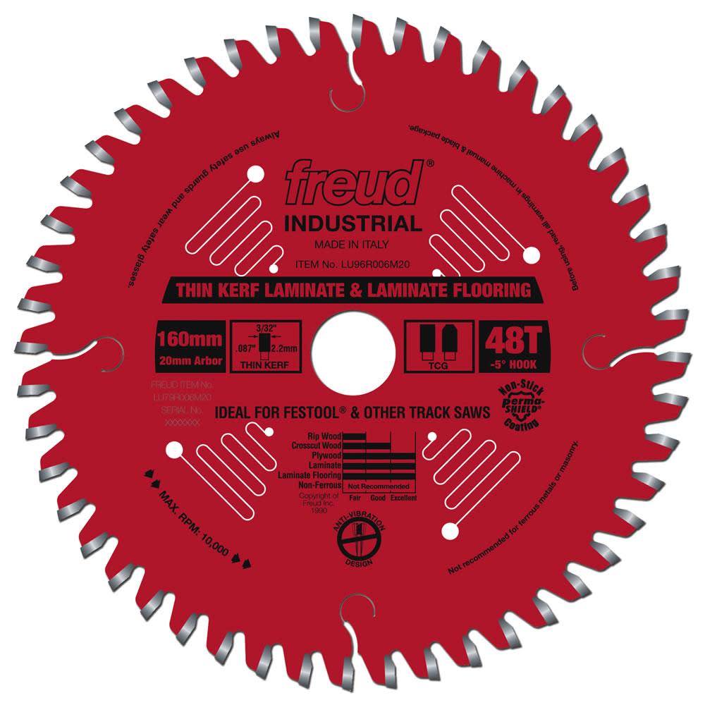 

Freud 160 mm x 48T mm Thin Kerf Double Sided Laminate/Melamine