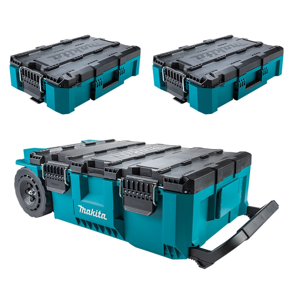 Makita MAKTRAK 3pc Rolling Tool Box and Medium Tool Box Bundle