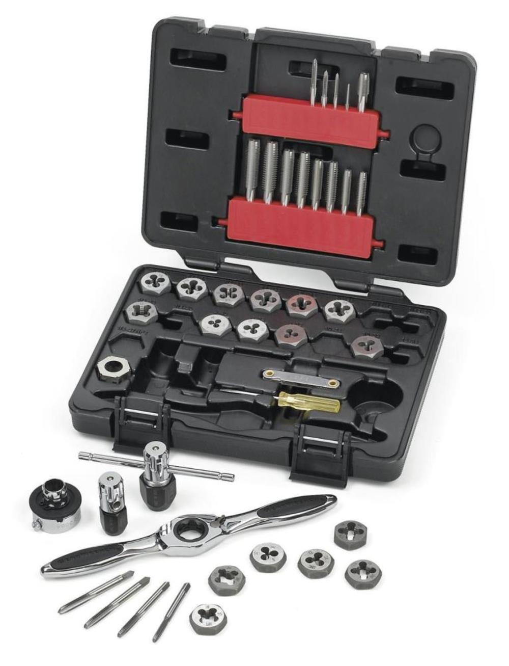 40pc SAE Ratcheting Tap and Die Drive Tool Set