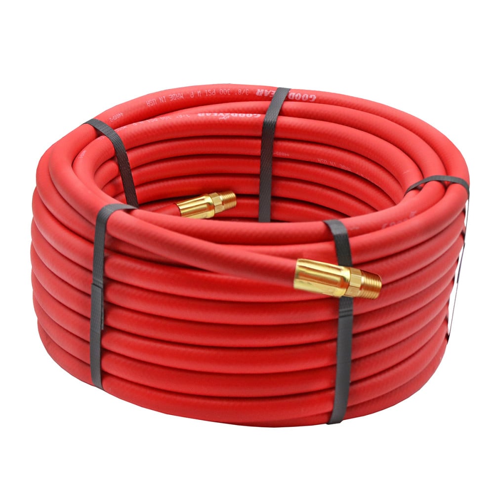 Goodyear 50 Ft. x 3/8 Inch 300 PSI Red Hybrid Air Hose 12204G