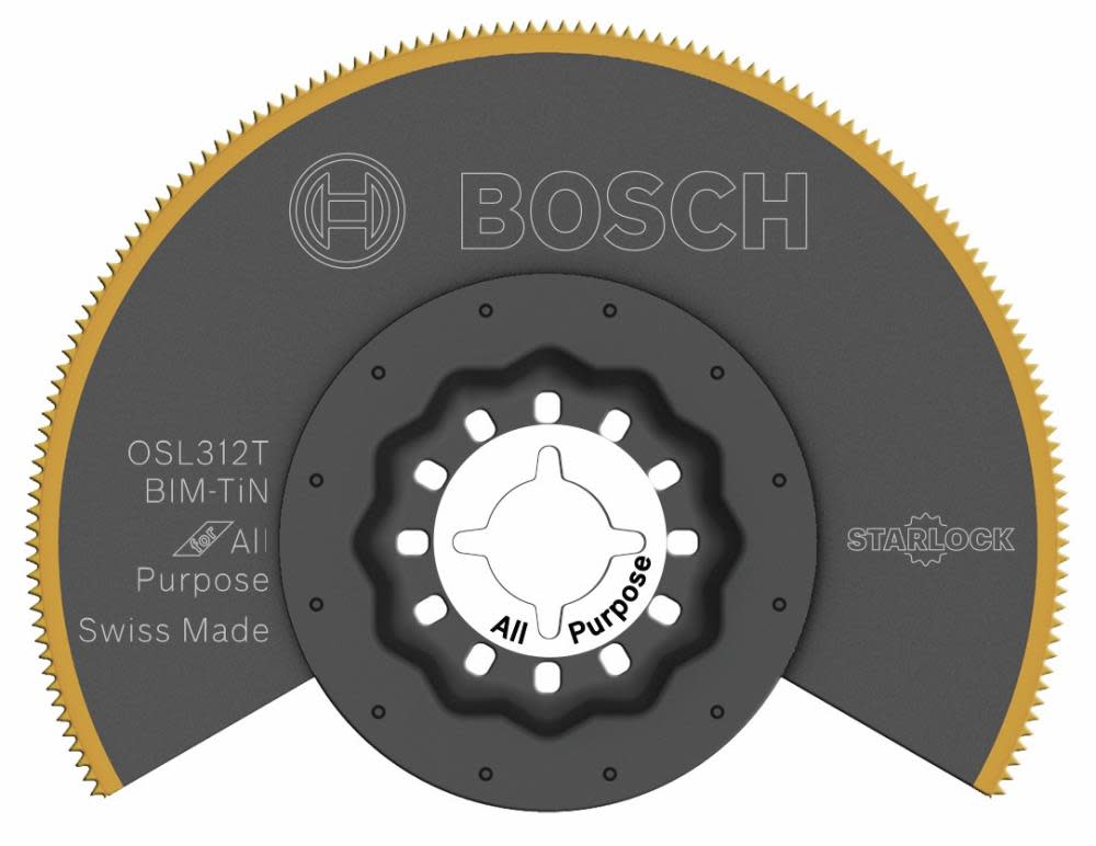 

Bosch 3-1/2 In. Starlock Oscillating Multi Tool Titanium Bi-Metal Segmented Saw Blade