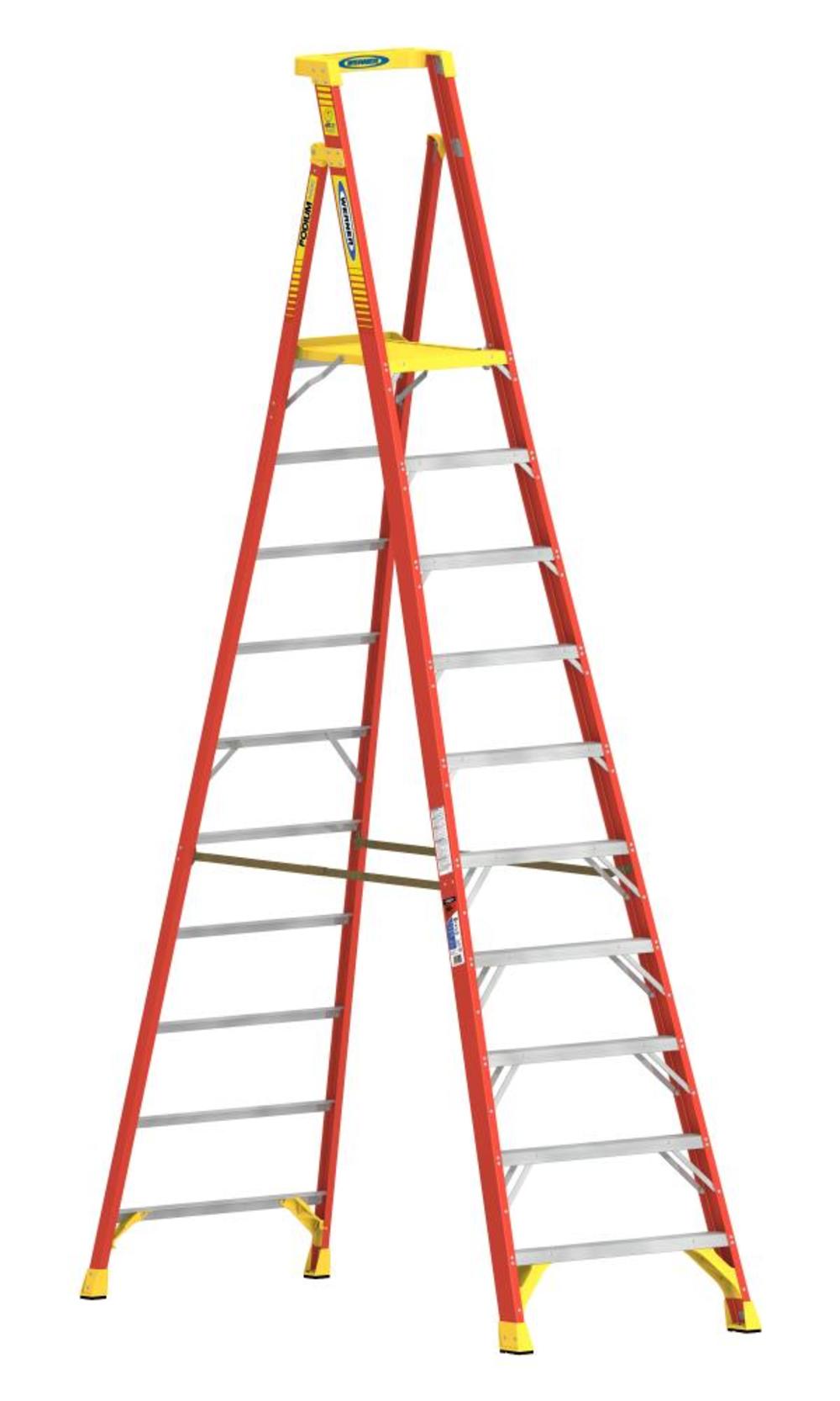 

Werner 10 Ft. Type IA Fiberglass Podium Ladder