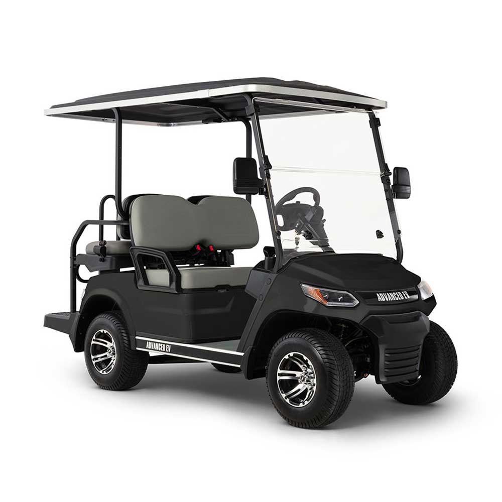 

Advanced EV ADVENT 4 Golf Car 48V Electric 2+2 Black