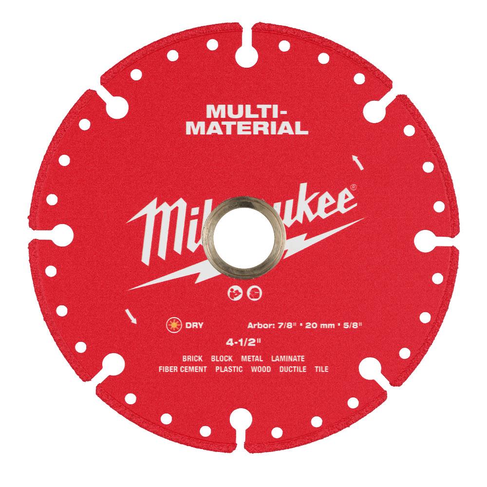 Milwaukee 4 1/2 Inch Multi-Material Segmented Rim Diamond Blade