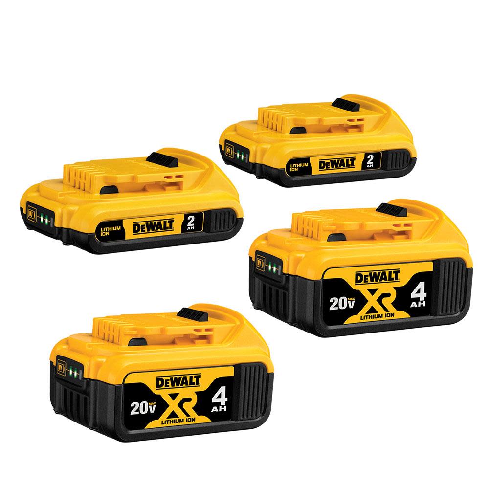

DEWALT 20V MAX Battery Bundle 2x4.0Ah 2x2.0Ah