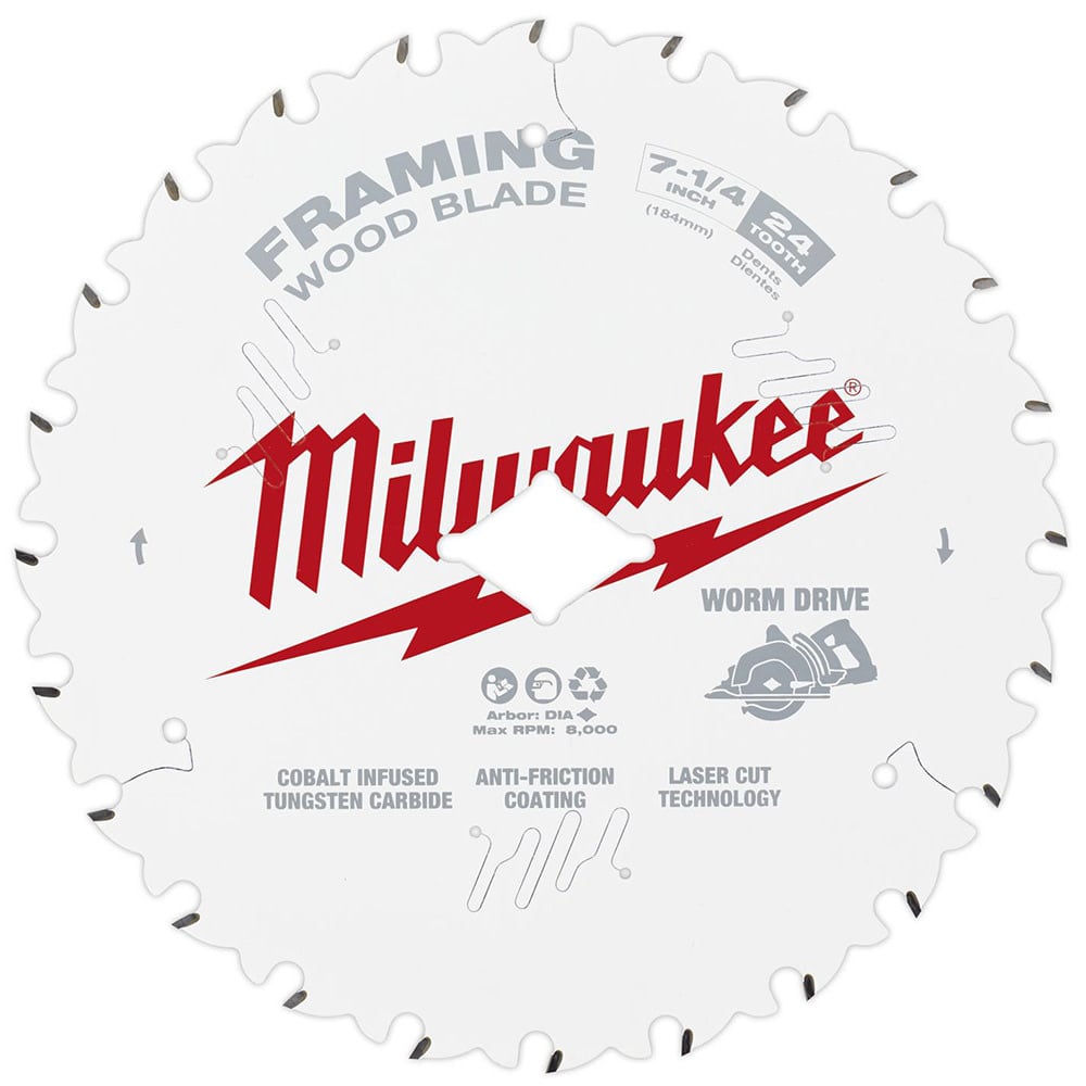 Milwaukee 7-1/4inch 24T Worm Drive Framing Contractor Pack (25PK)
