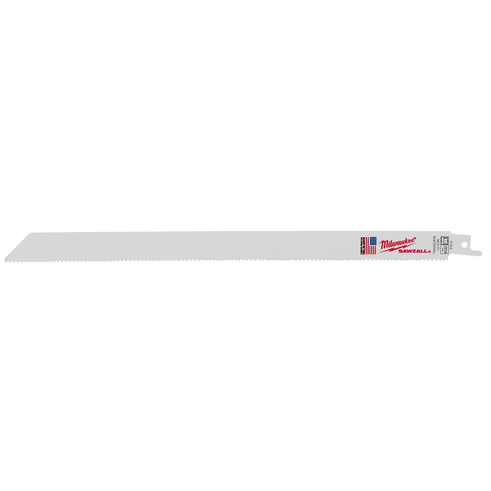 Milwaukee 12 in. 10/14 TPI SAWZALL Blades 5PK