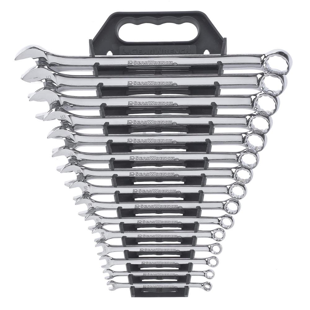

GEARWRENCH Combination Wrench Set 15 pc. 12 Point SAE Long Pattern