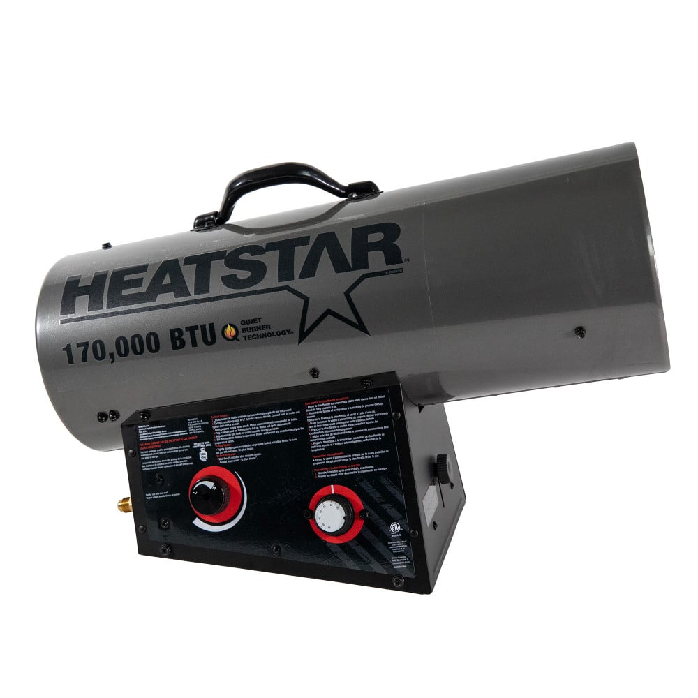 Heatstar HS170QFAVT 170,000 BTU Propane Forced Air Heater With Hose