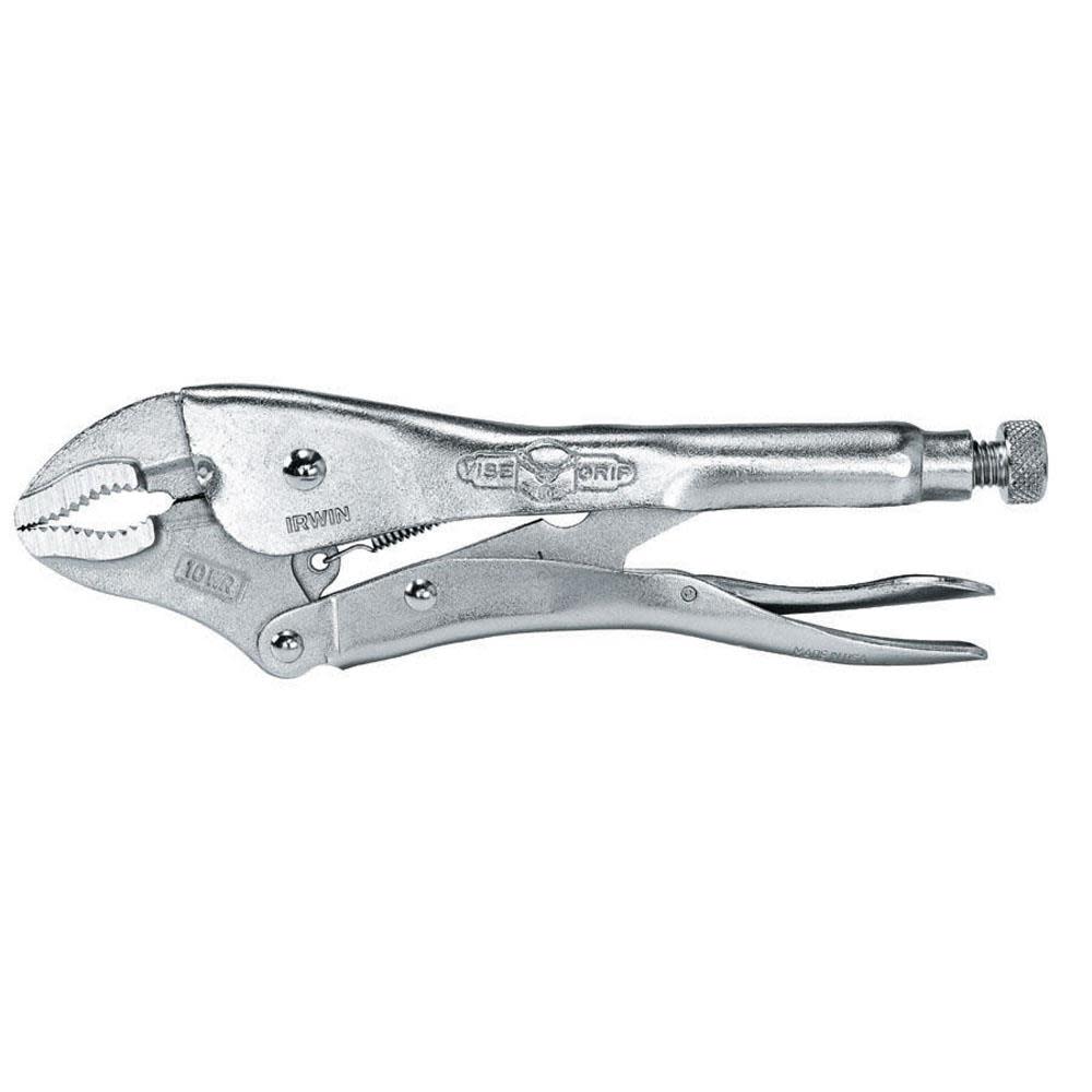 10 In. Locking Plier with Wire Cutter 10WR Curved Jaw