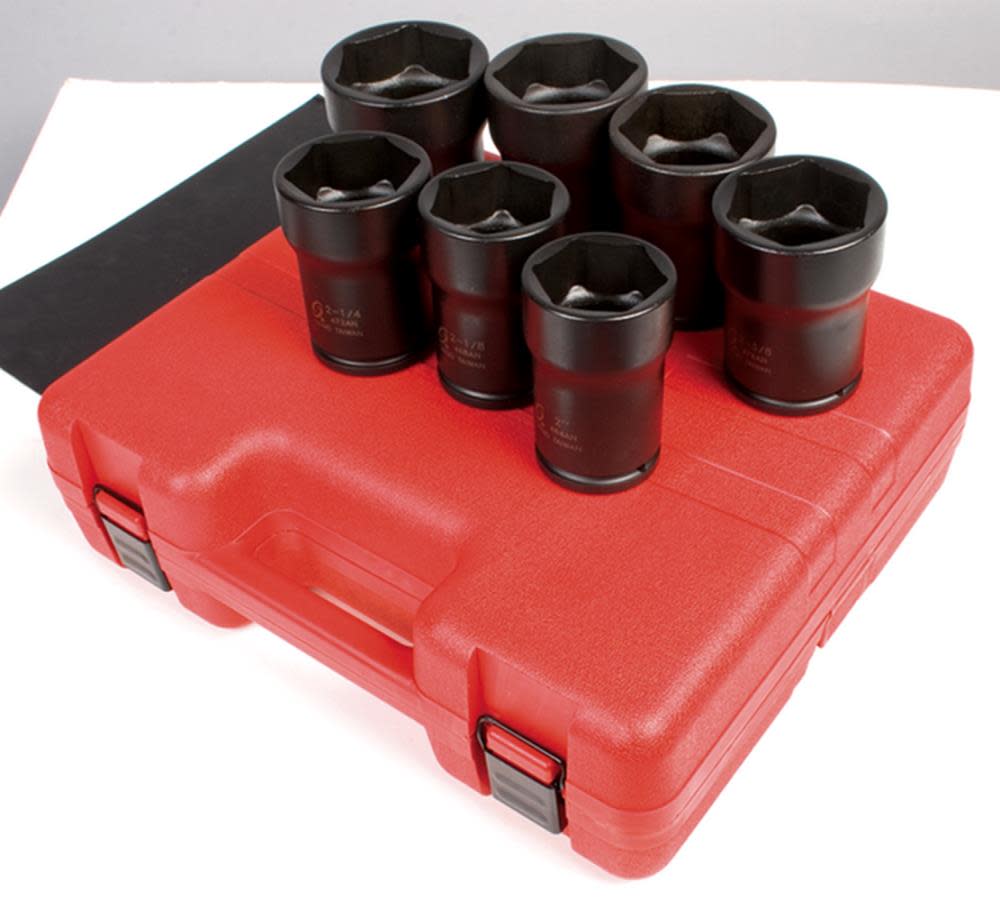 

Sunex 7 pc. 3/4 In. Drive Truck Pinion Locknut Impact Socket Set