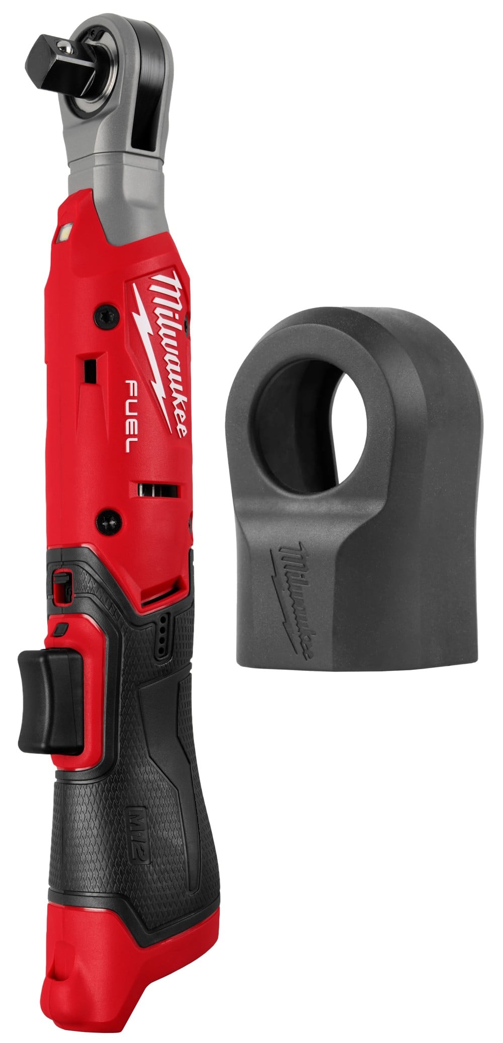 View Milwaukee M12 FUEL 1/2 Inch Ratchet (Bare Tool) & Protective Boot