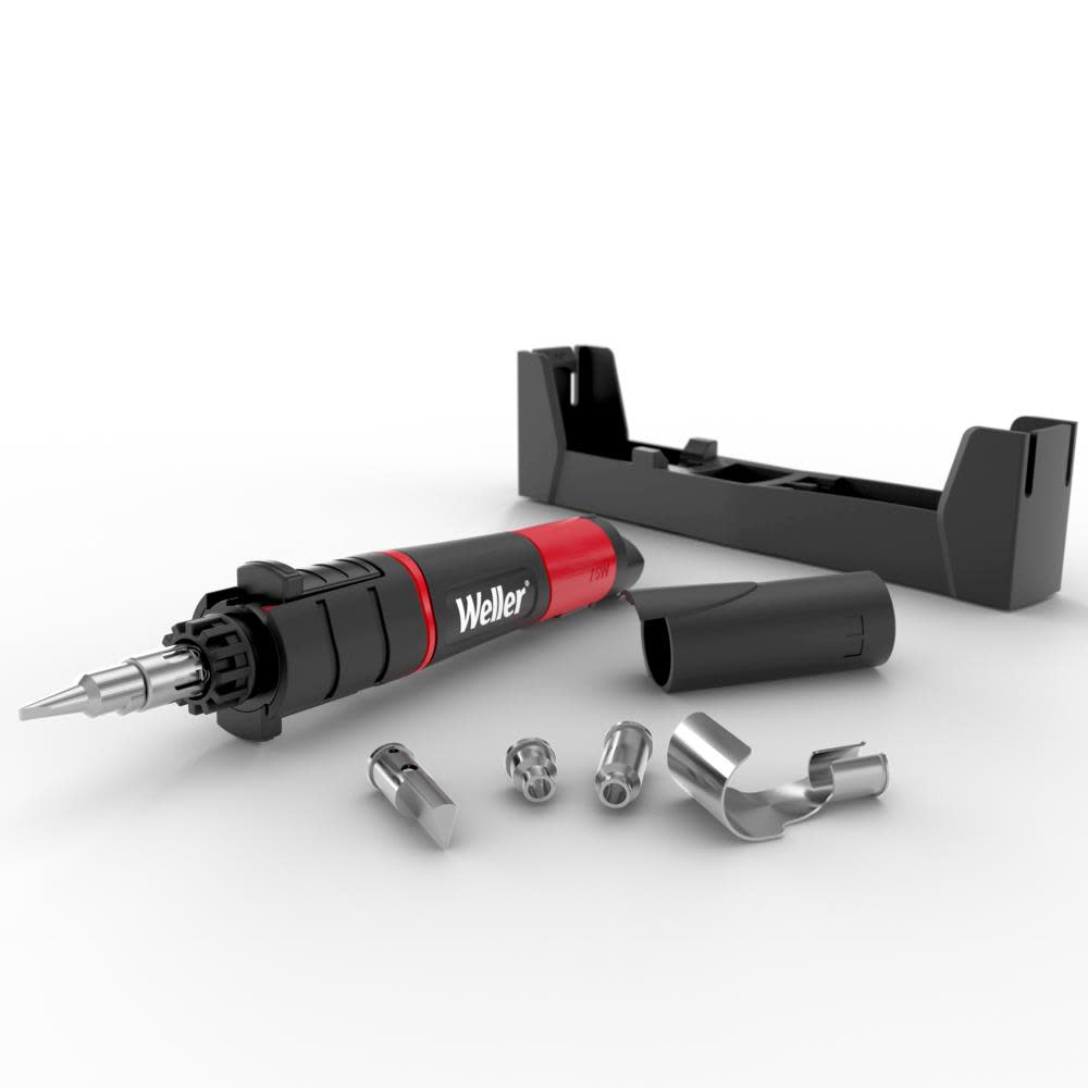 

Weller 25W 75W Cordless Soldering Iron & Heat Tool Kit Butane Powered Butane Not Included