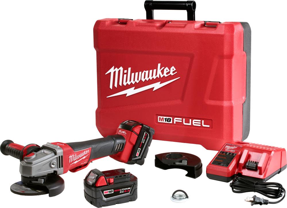 

Milwaukee M18 FUEL 4-1/2 in. / 5 in. Braking Grinder Kit