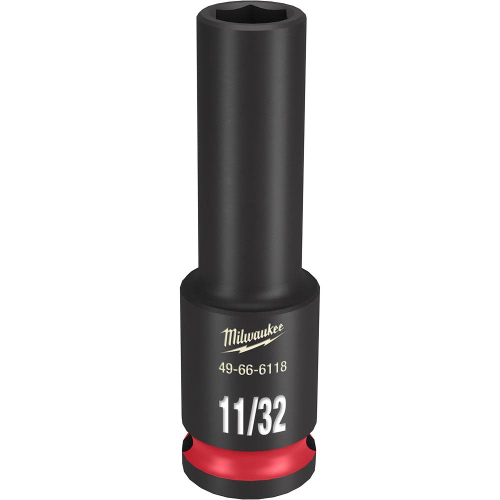 

Milwaukee Impact Socket 3/8" Drive 11/32" Deep 6 Point