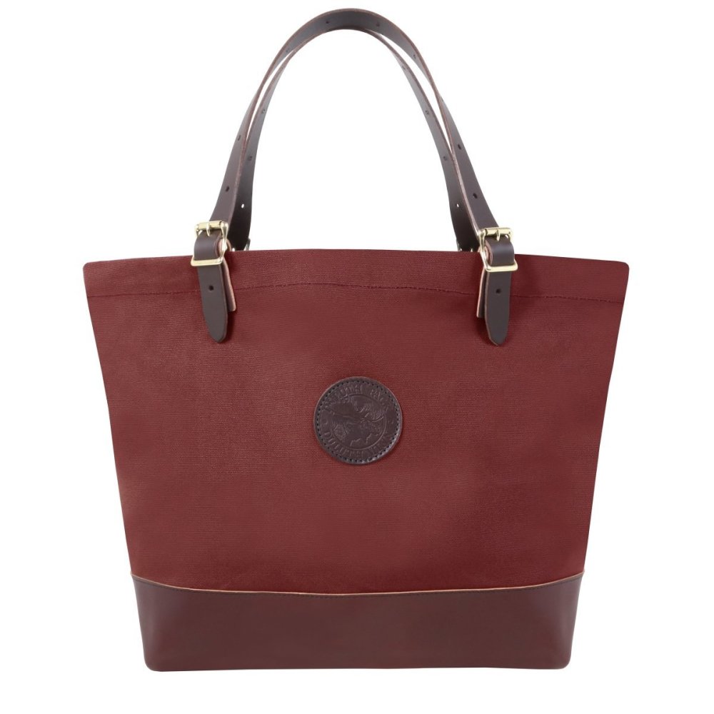 Duluth Pack 33 Liter Capacity Burgundy Deluxe Market Tote