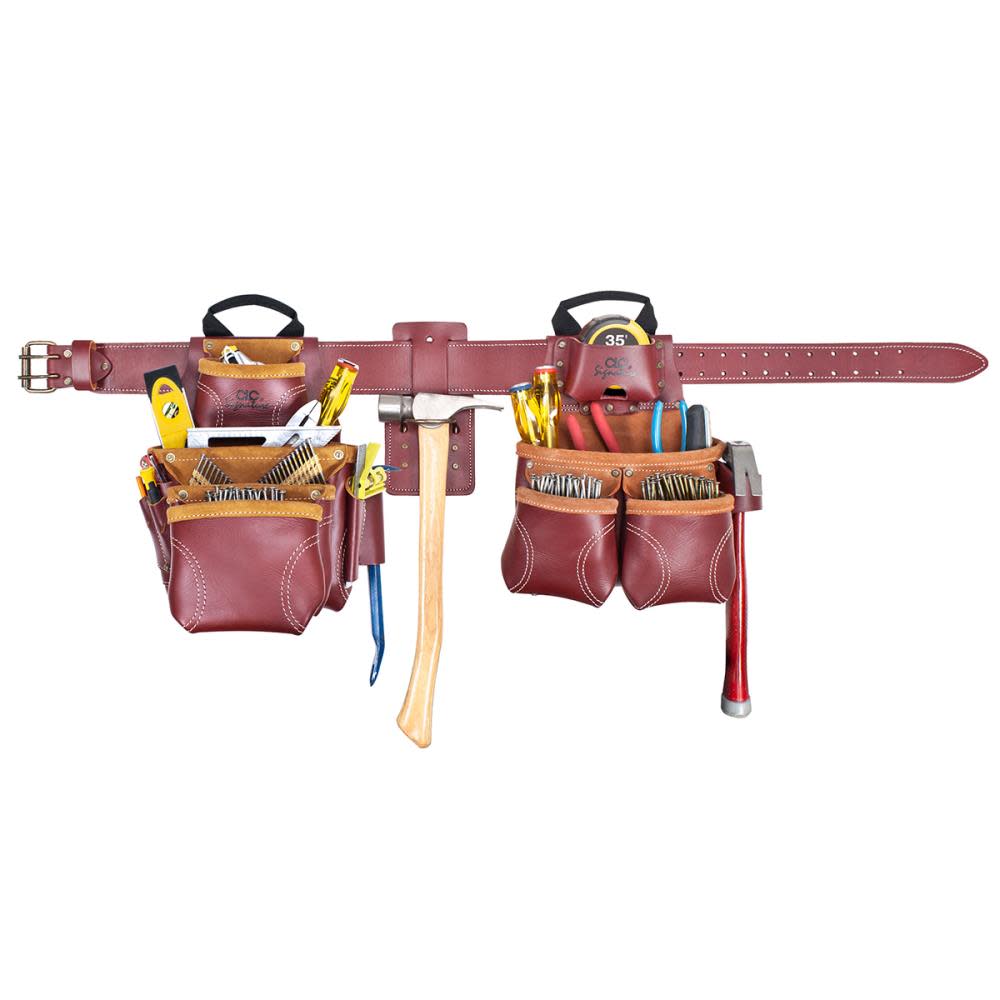 

CLC 19 Pocket Top of the Line Pro Framer's Heavy Duty Leather Combo System