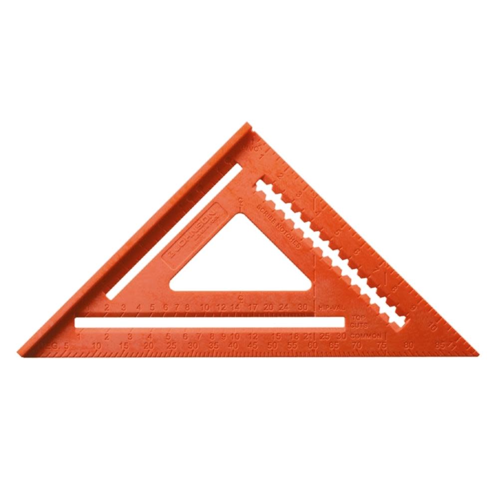 

Johnson Level 12 In. Structo-Cast Rafter Angle Square Glo Orange