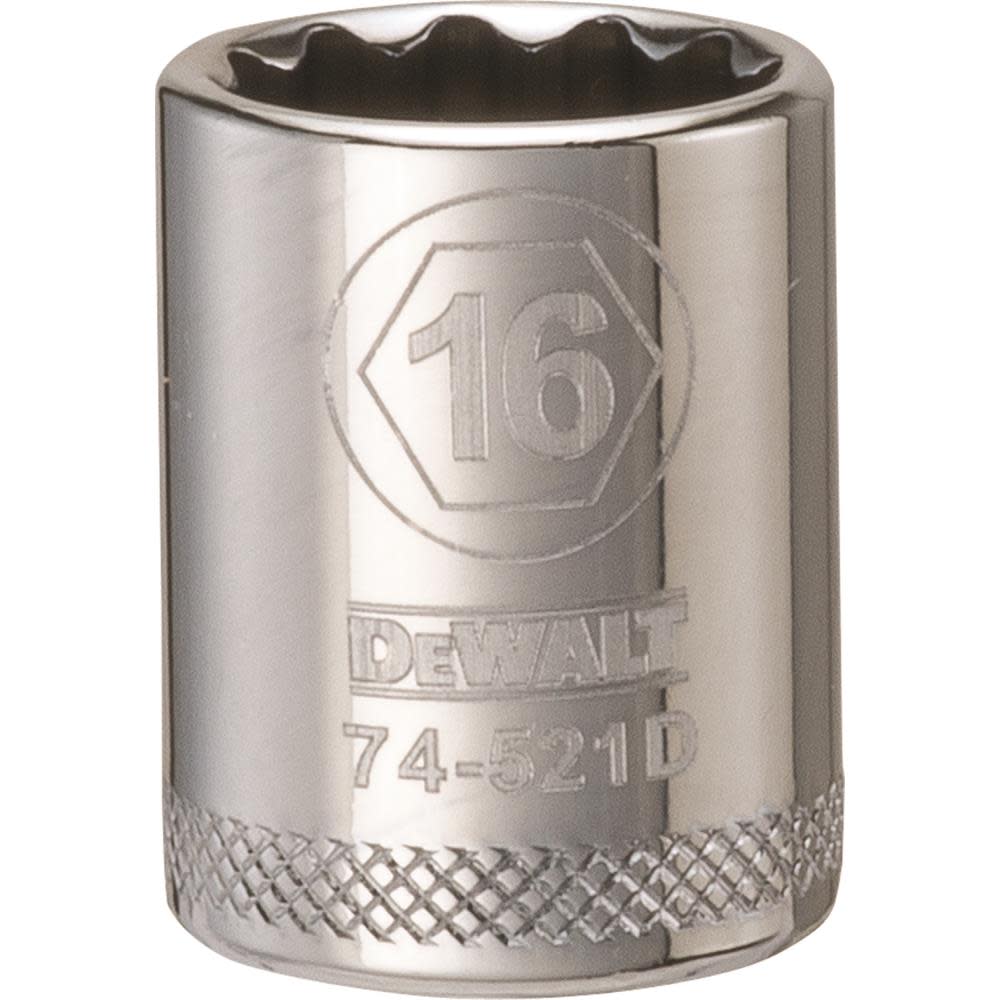 

DEWALT Socket 12 Point 3/8" Drive 16MM
