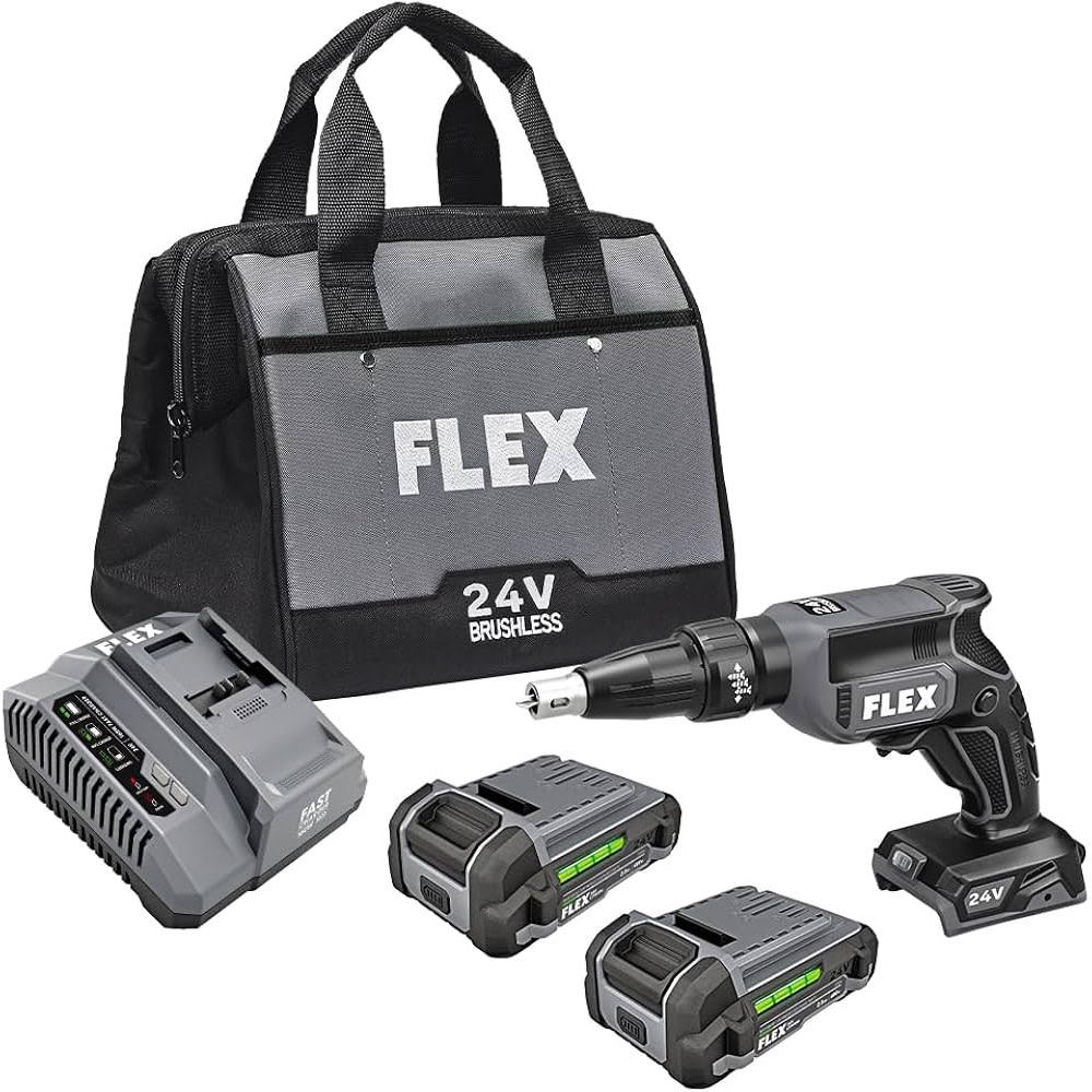 FLEX 24V Drywall Screw Gun Brushless Kit FX16112AA Acme Tools