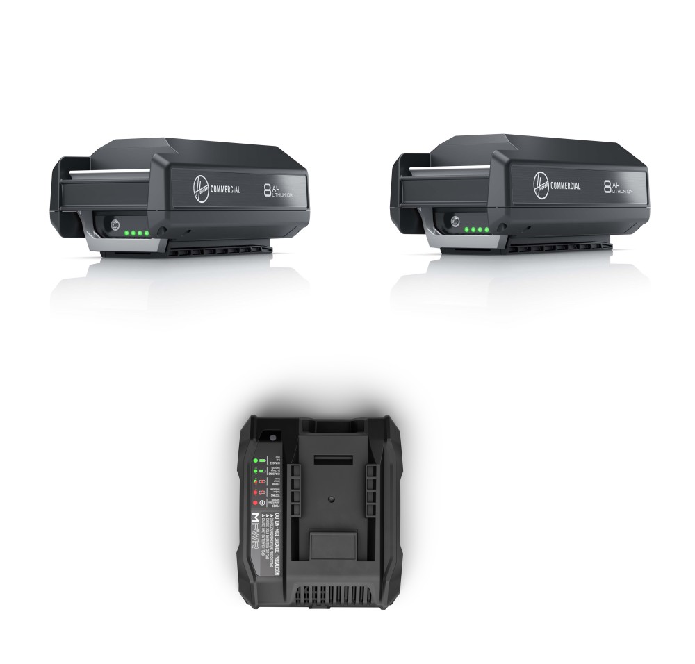 

Hoover Commercial Vacuum 40V 8Ah Battery 2pk & Charger Bundle