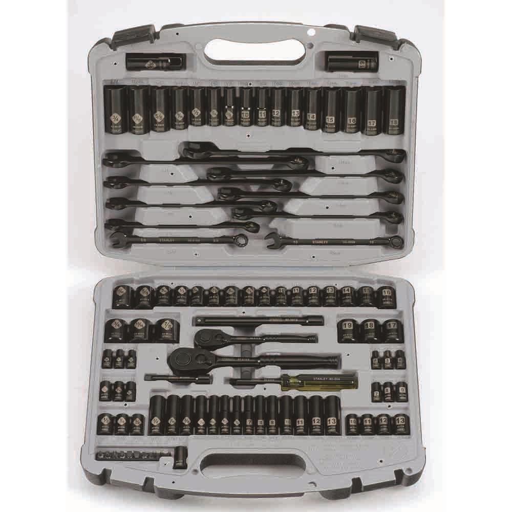 

Stanley 99-Piece Black Chrome and Laser Etched Socket Set
