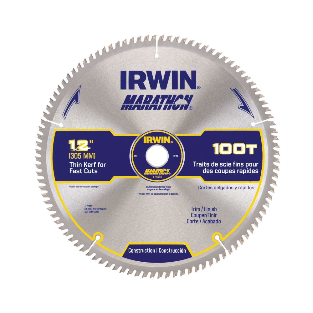 

Irwin Marathon Carbide Table / Miter Circular Blade 12" 100T