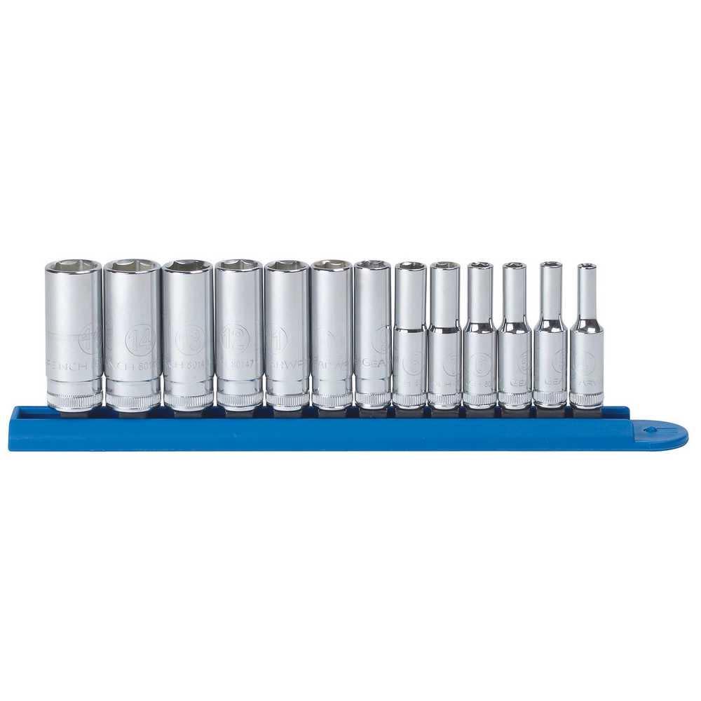 

GEARWRENCH 13 Pc 1/4" Drive 6 Point Deep Metric Socket Set