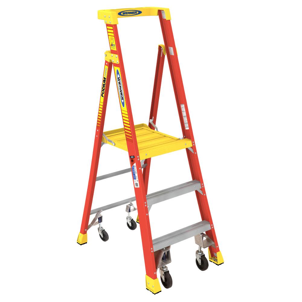 

Werner Podium 3-ft Fiberglass 300-lb Type IA Platform Ladder
