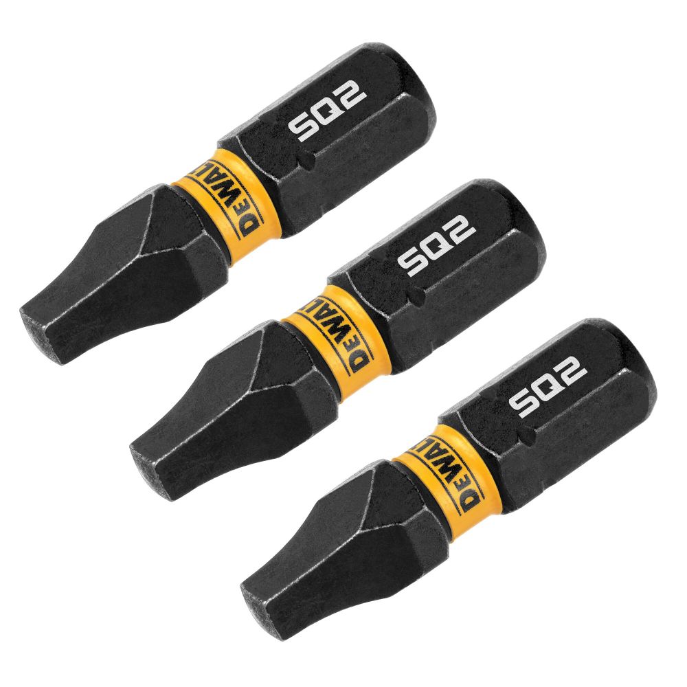 DEWALT 1In Square #2 Flextorq 3 Pack DWAF1SQ2IR3 - Acme Tools