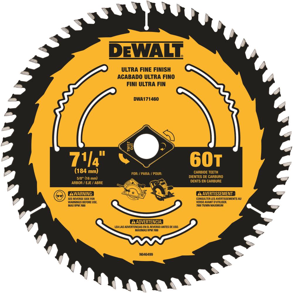 

DEWALT 7-1/4-in 60T Blister Saw Blade