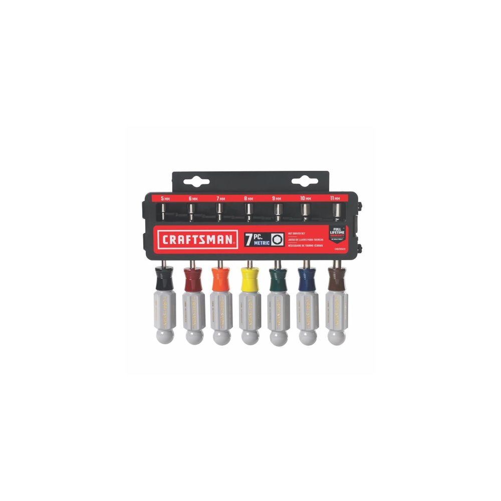 CRAFTSMAN Nutdriver Set mm, 7 Piece CMHT65121 - Acme Tools