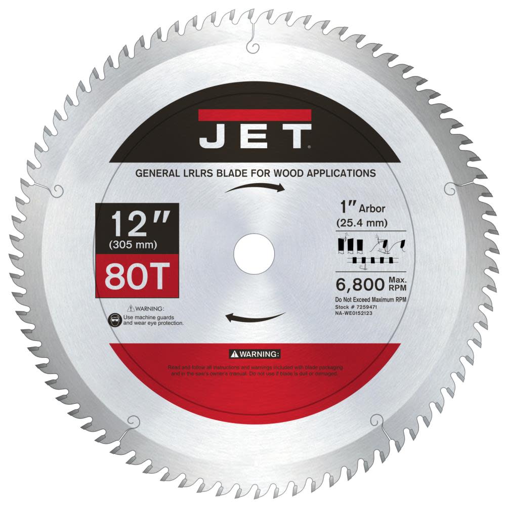 

JET 1280 General Circular Saw Blade