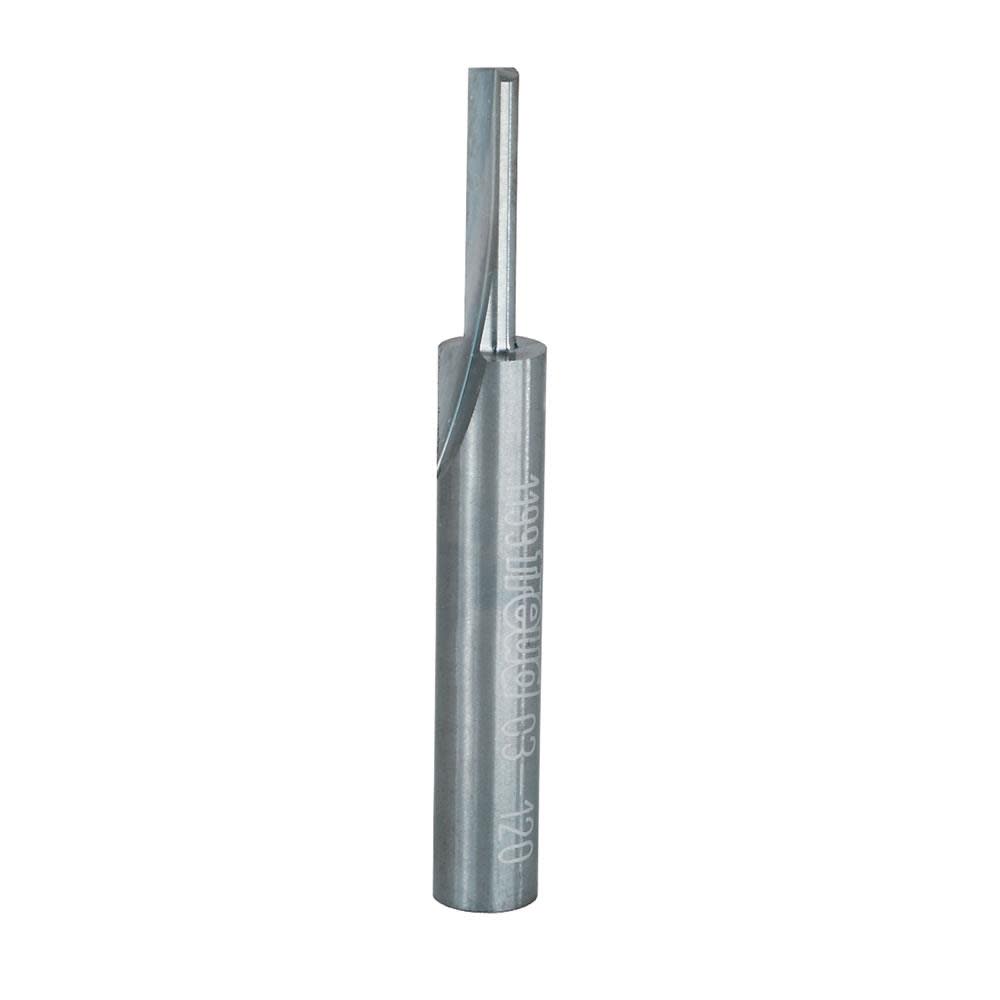 Freud 1/8 In. (Dia.) Single Flute Straight Bit with 1/4 In. Shank