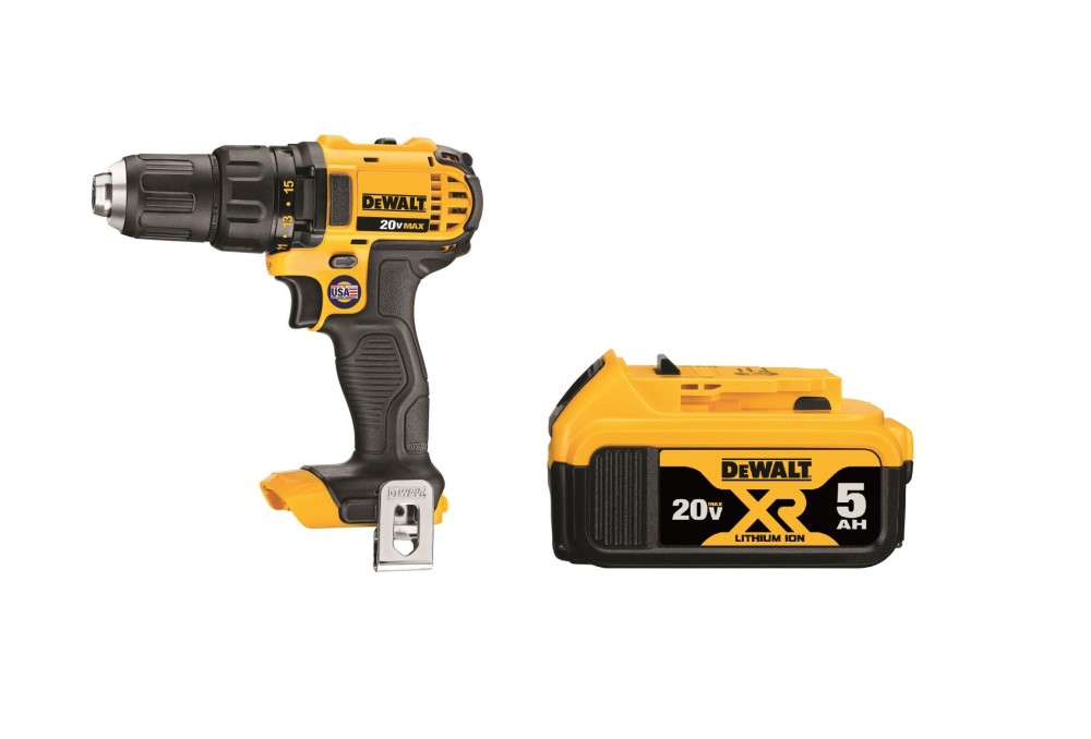 

DEWALT 20V MAX Compact Drill/Driver with 5Ah Battery Bundle