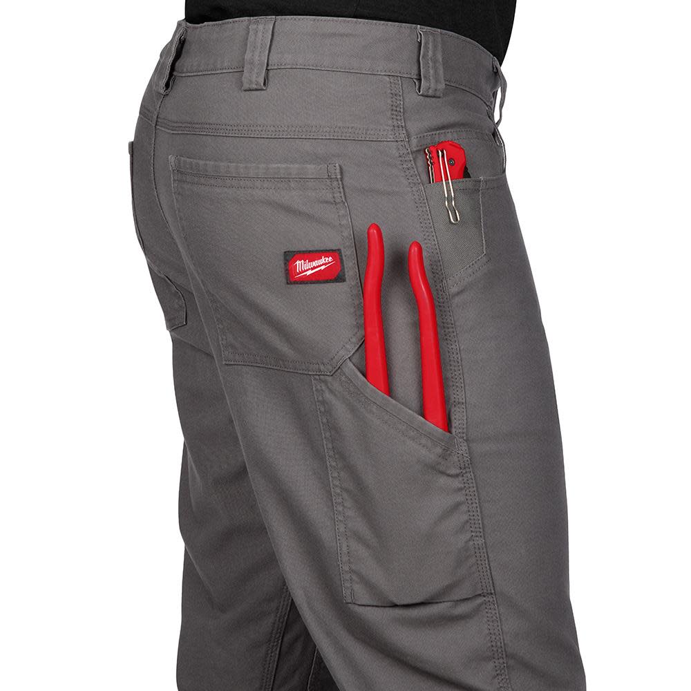 Milwaukee Work Pants Flex Heavy Duty Gray 36 X 32 701g 3632 From Milwaukee Acme Tools