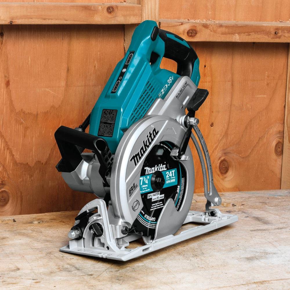 Makita 18V X2 36V LXT Rear Handle 7 1 4in Circular Saw Kit XSR01PT Acme Tools