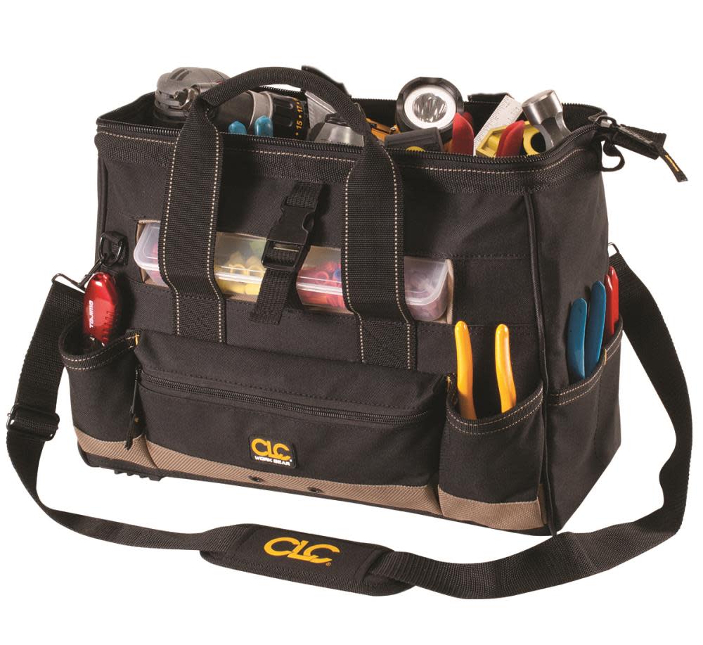 

CLC 25 Pocket - 16" Tote Bag with Top Plastic Tray
