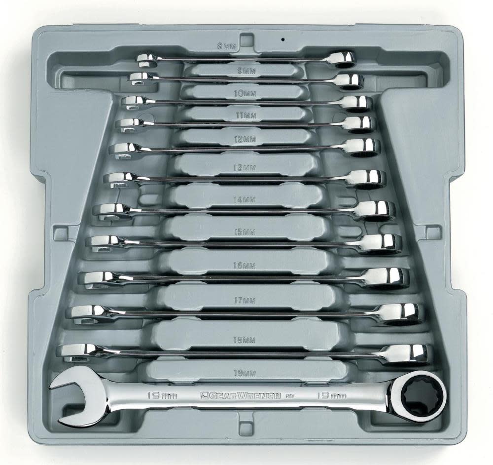 

Ratcheting Wrench Set 12 pc. Metric Combination