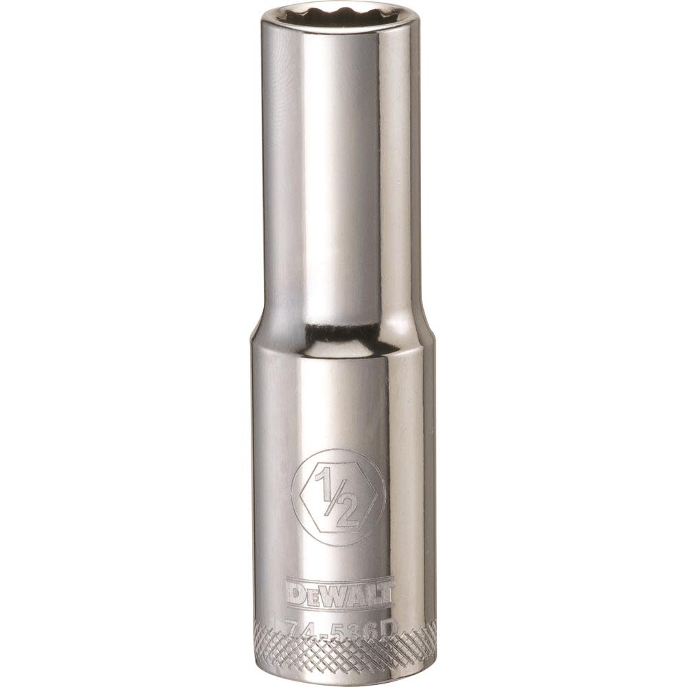 

DEWALT Socket 12 Point 1/2" Drive Deep 1/2" SAE