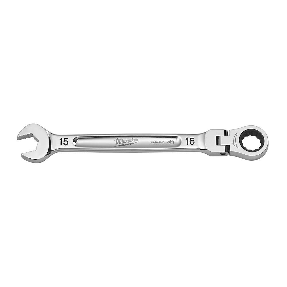

Milwaukee Combination Wrench Flex Head Ratcheting 15mm