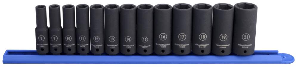 

GEARWRENCH 8 pc 3/8 In Drive 6 Point SAE Deep Impact Socket Set
