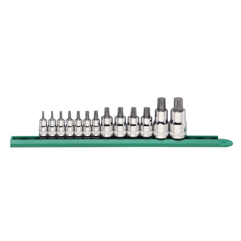 

GEARWRENCH 13 Pc 1/4 In. 3/8 In. and 1/2 In. Drive Stubby Bit Socket Set