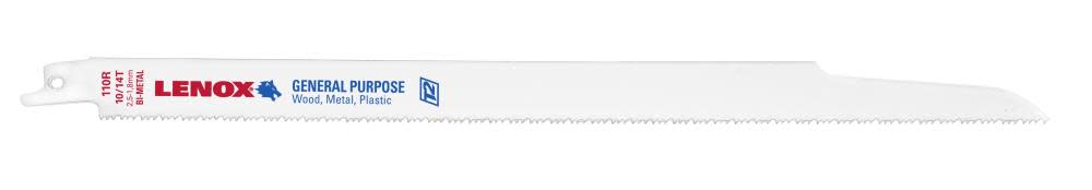 

Lenox 12 In. x 3/4 In. Reciprocating Blade S110R