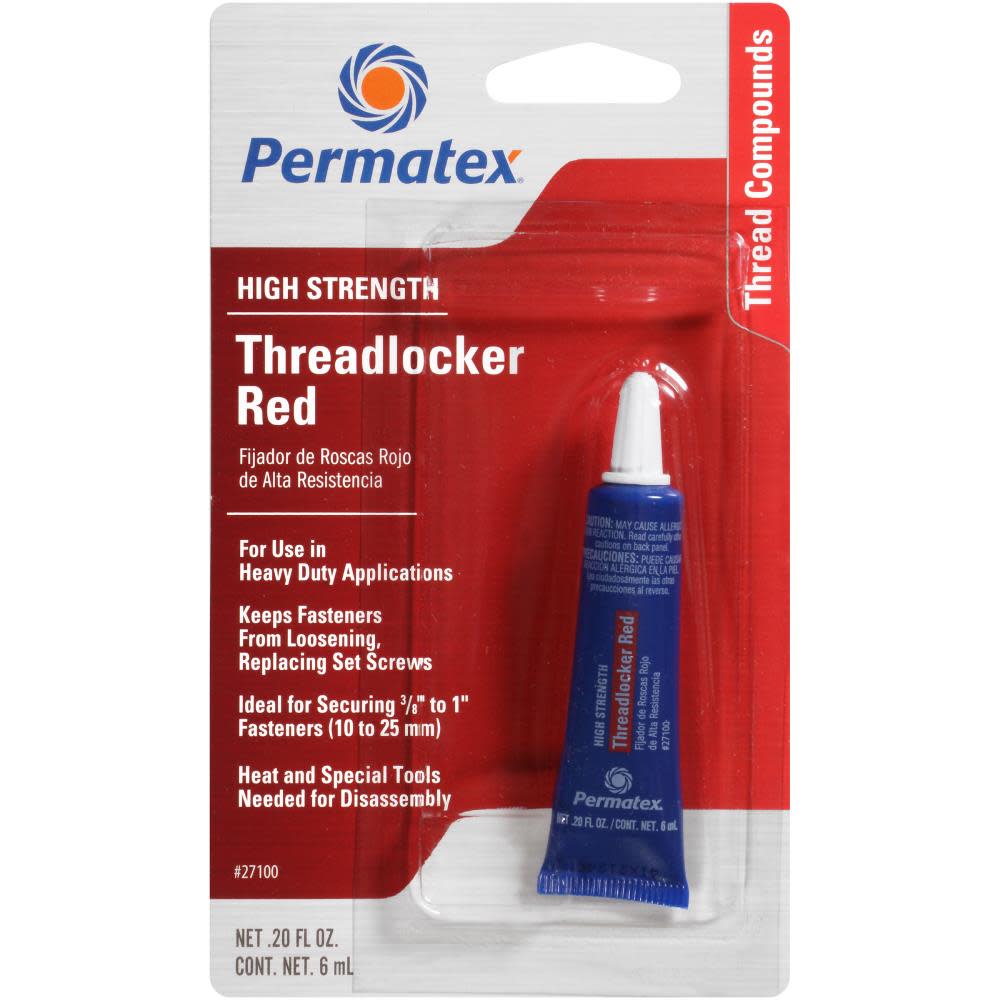 

Permatex High Strength Threadlocker Red